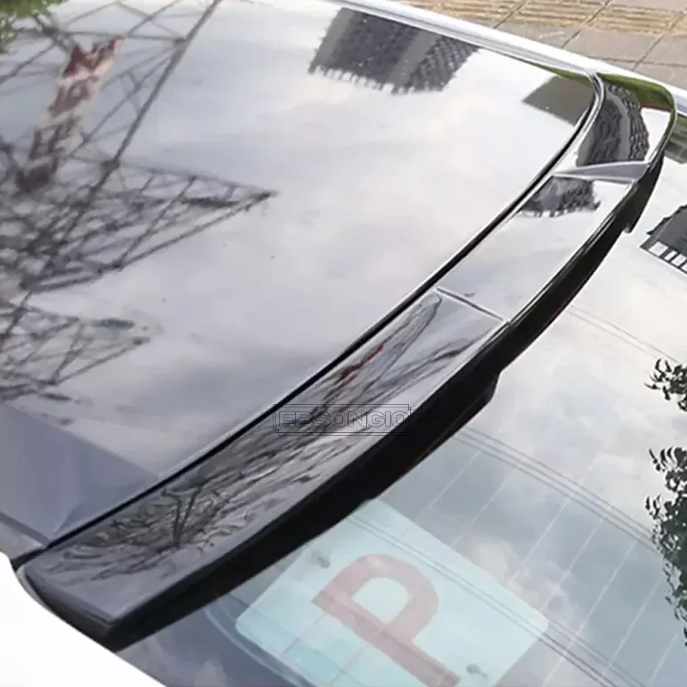 For Audi A3 RS3 S3 8Y Sedan 2021-2024 Rear Window Roof Spoiler Wings ABS Material Black Car Tuning Parts Body Kit Decorative view 3