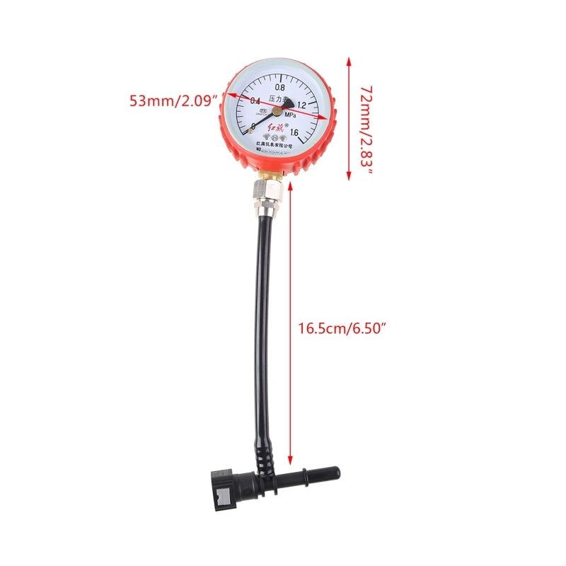 Imagem -06 - Motocicleta Medidor de Pressão Combustível Gasolina Carro Medidor Ferramenta Medidor Tester 7.89 e 9.49 mm Conector Durável