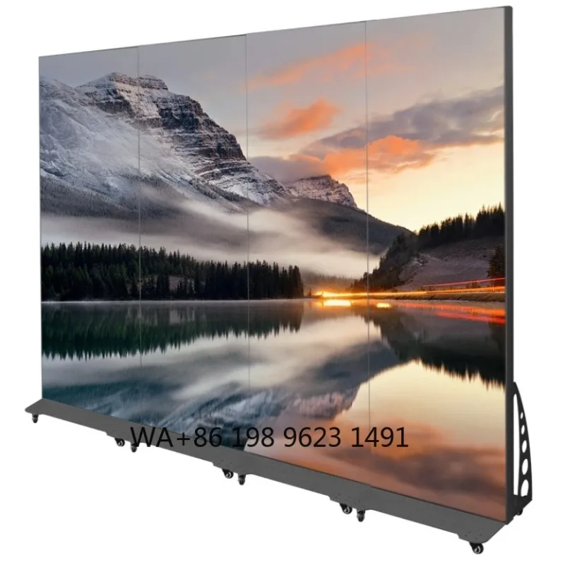 P2.5 Foldable LED Poster Indoor Digital Signage Wifi 4G USB Window Banner Advertising Kiosk Display