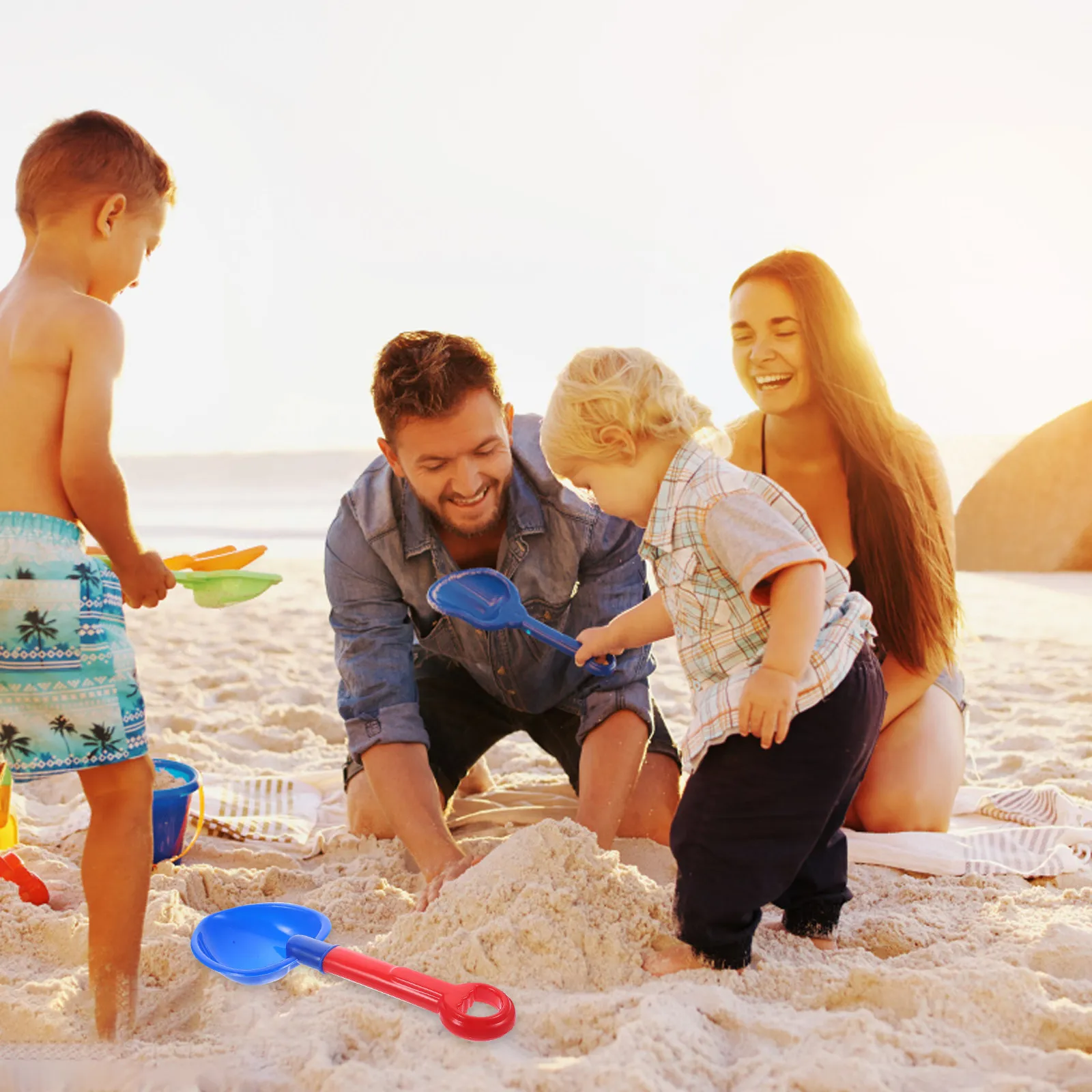 

5Pcs Sand Shovel Creative Fun Child Beach Shovel Plaything for Kids Outdoor Summer Beach Scoop Educational Sand Accessory