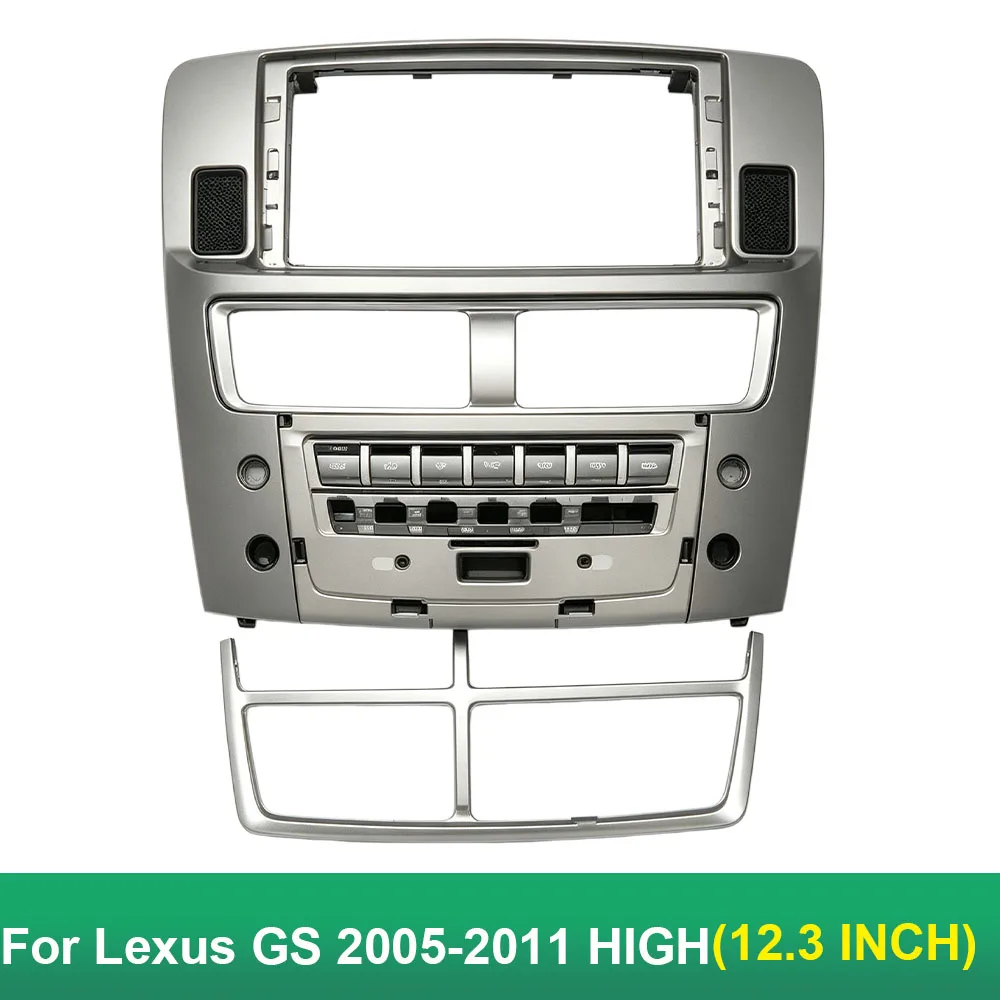 12.3 Inch HIGH Car Radio Fascia Frame for Lexus GS 2005-2011 Android Stereo GPS Navigation Dash Panel Installation Kit
