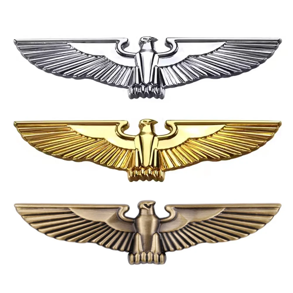 3D Car Stickers Metal Eagle Emblem Car Stickers Badge Decal Decoration Stickers Universal for Most Cars Body Side Mark