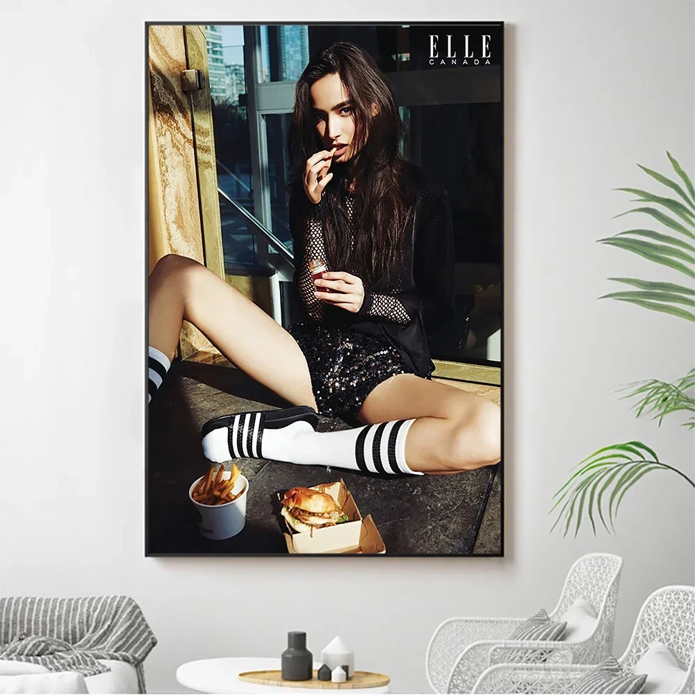 Silk Cloth Wall Poster Mackenzie Hamilton Sexy Model Star Art Home Decoration Gift