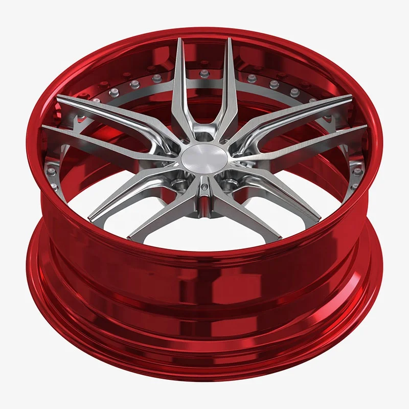 2 Piece Custom Wheel 6061-T6 Aluminum Forged Car Rim Forged Alloy Wheel 24 5x112