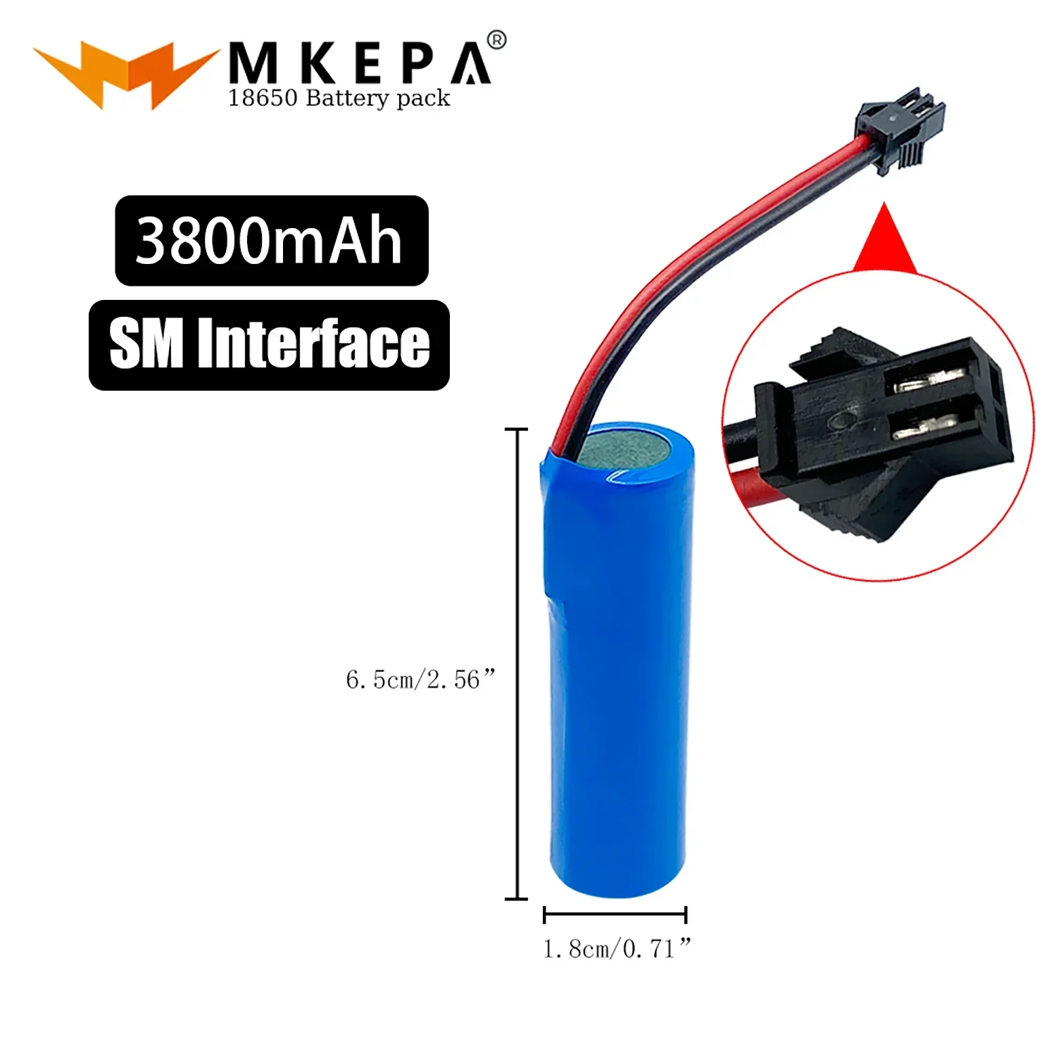 air transport 3.7V 18650 3800mAh 18650 Rechargeable Battery Li-Ion 18650 Battery SM Plug 3.7V Rechargeable Battery