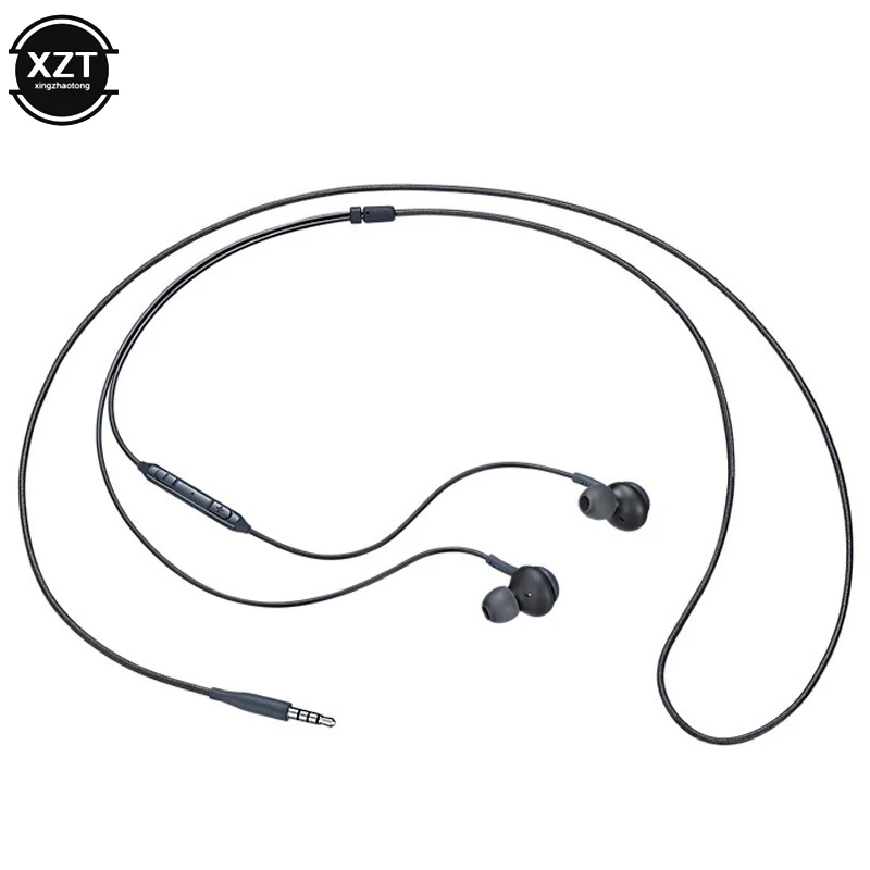 Проводные наушники-вкладыши с микрофоном и регулировкой громкости для Samsung 3,5 мм