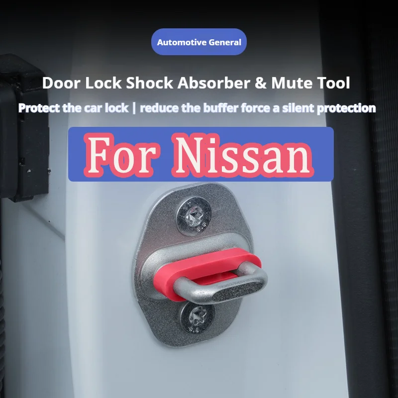 Sound Damper Door Lock Buffer For Nissan Sylphy Altima Sunny Kicks Qashqai X-Trail Rattling STOP Soundproof Deaf Seal Deadener