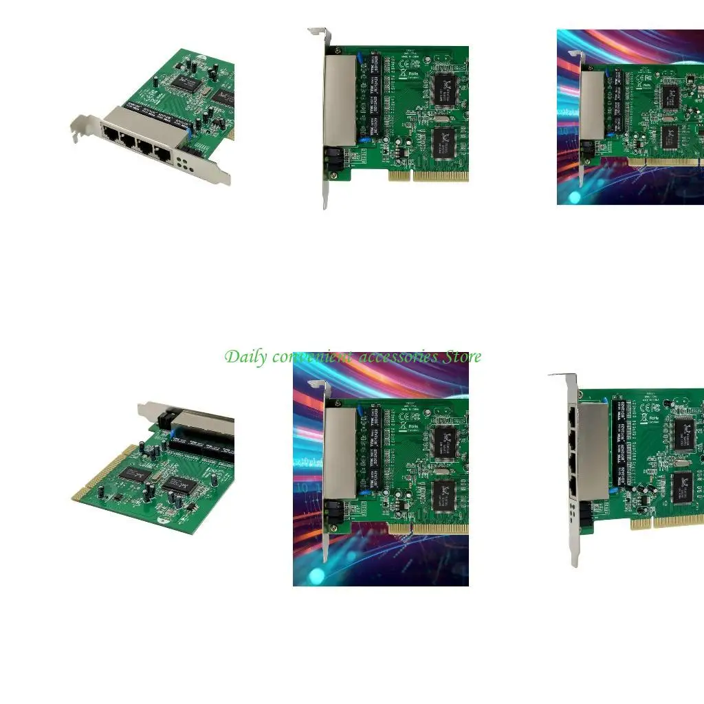 97QB RTL8305+8100CL Четырехпорная сетевая карта PCI 4100CL 4-порта