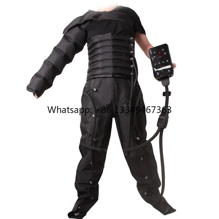 Rechargeable Portable Heat Air Compression Leg Sleeve & Foot Massager Boot with 30-260mmHg Pressure