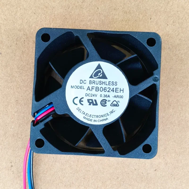 Delta AFB0624EH-AR00 24V 0.36A 3-wire alarm feedback 6cm double ball bearing fan