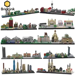 Bricklink MOC City Skyline Architecture Sets Maldives Leipzig Athens Cambridge New York Darmstadt Building Blocks Kid Toys Gift