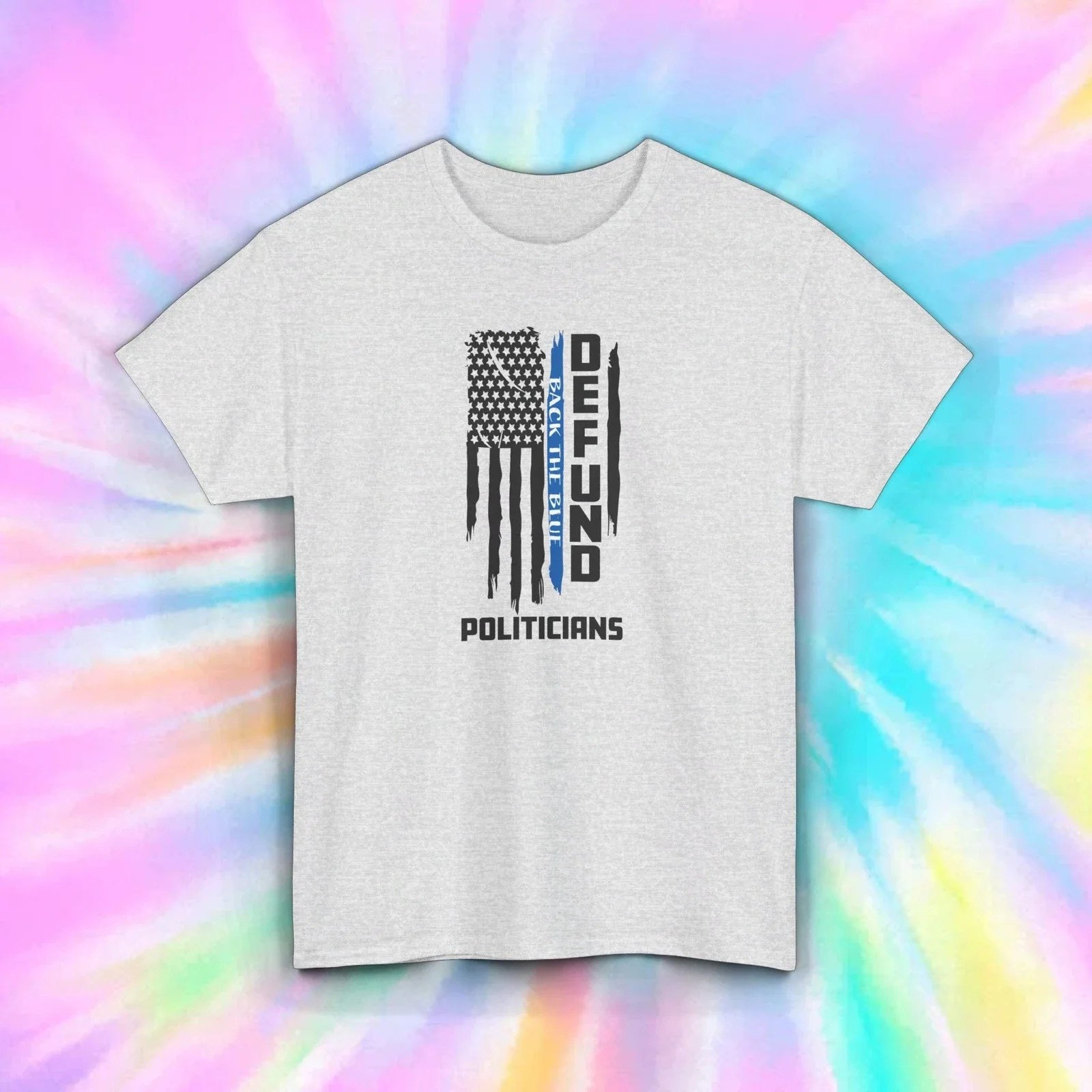 Chemise politique Defund |   Retour le t-shirt bleu |   Cadeau du drapeau américain