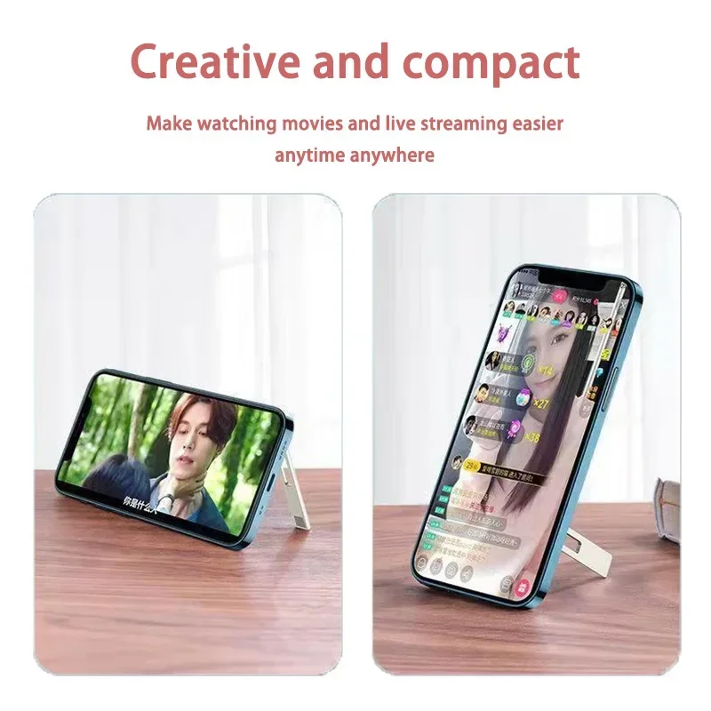 

Mini Mobile Phone Stand Foldable Magnetic Design Portable Creative Lazy Stand Suitable for Desktop Mobile Phone Watching Videos