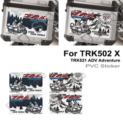 For Benelli TRK502 TRK 502 X TRK521 ADV Adventure Motorcycle Tail Top Side Box Cases Panniers Luggage Aluminium Stickers Decals