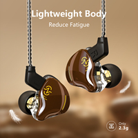 CCZ in ear HiFi bass immersive sound headphones  for drummers musicians singers stage earplugs patented earplug headphones