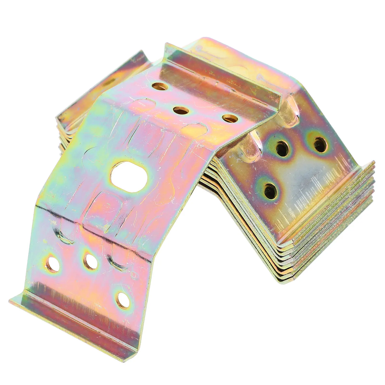 10Pcs Corner Braces Furniture Connecting Brackets Heavy Duty Iron Fixing Plates for Shelf Bed Frame Support Corner Bracket