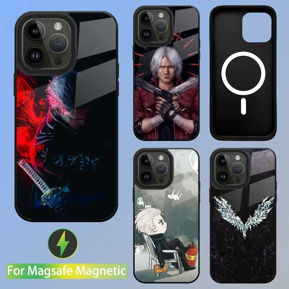 Game D-Devil May Cry Phone Case For iPhone 15,14,13,12,11,Plus,Pro,Max Mini Magsafe Magnetic Wireless Charging