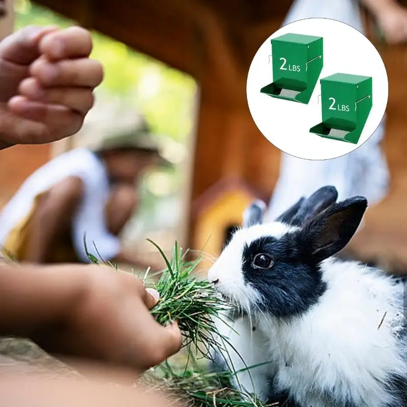 97QD غرفة مغذيات الحيوانات الصغيرة مع موزع الجاذبية التلقائي بقاعدة مضادة للانزلاق #3