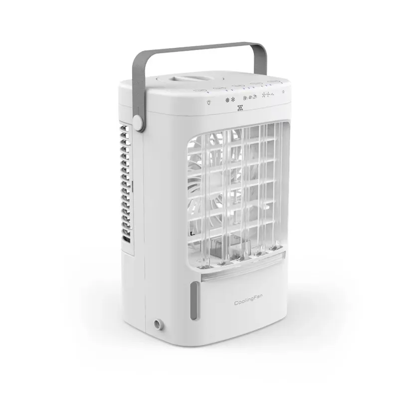Portable air Cooler Household Desktop Humidified Cooling Fan Office Small USB Rechargeable Water-cooled Fan