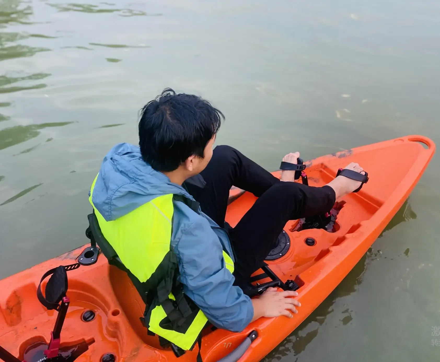 2023ใหม่แป้นเหยียบ kajak สำหรับเรือคายัค2คน13ft 600lbs เรือคายัคพร้อมแป้นเหยียบสำหรับตกปลา