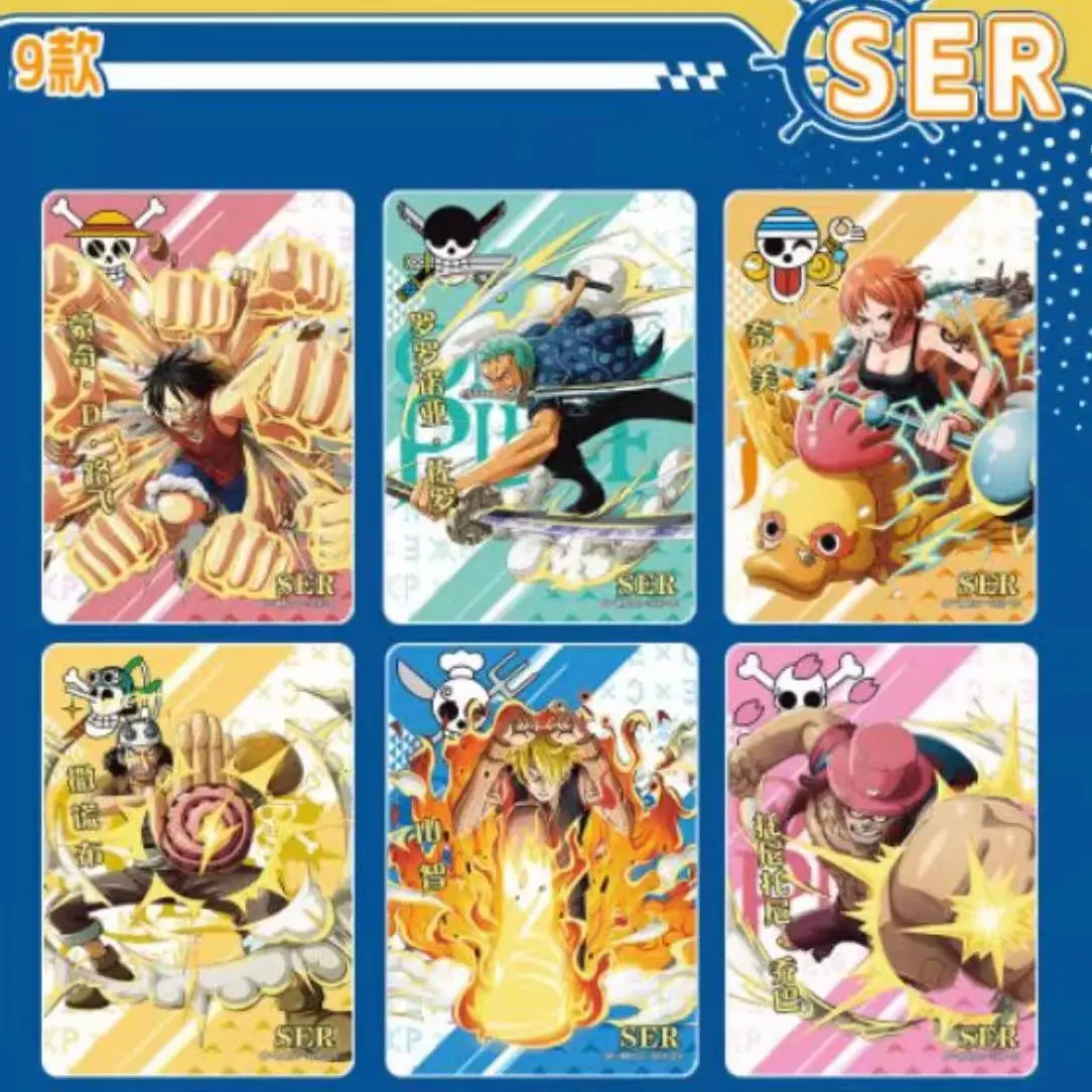 New Original Japanese Anime ONE PIECE Collection Card Cartas Luffy Roronoa Sanji Nami Tcg Game Cards Children Birthday Gift