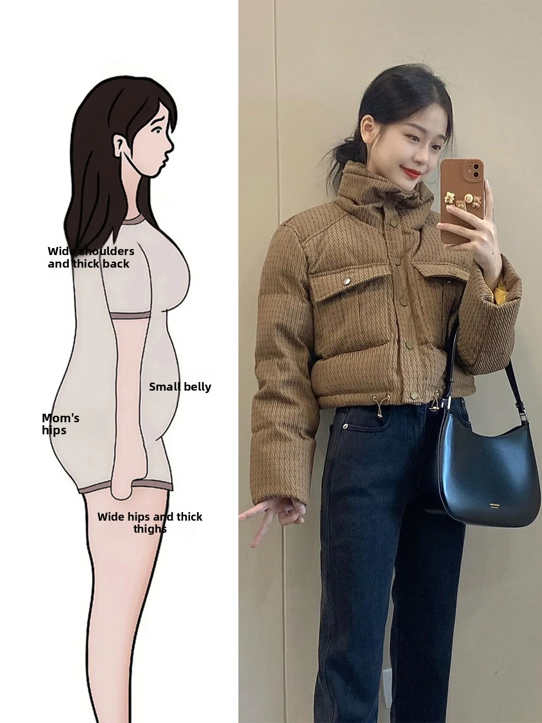 

Утепленная хлопковая куртка для женщин больших размеров, зимняя, модная, антивозрастная, коричневая, с воротником-стойкой, верхняя одежда