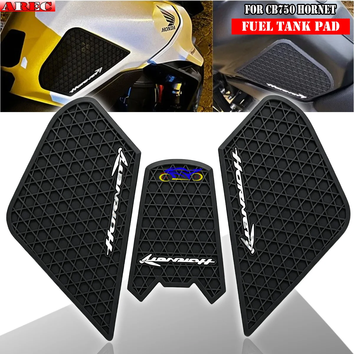 For Honda CB750 2023-2026 CB 750 2024 2025  Tank Pads Sticker Side Gas Knee Grip Traction Pad Hornet Modification Tank Pad