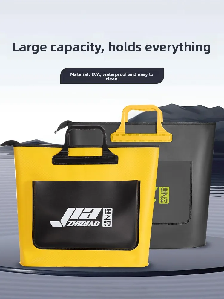 Portable Thickened Waterproof Fishing Bag Fish Guard Handbag Fishing Gear Storage Bag Outdoor Camping Travel Supplies