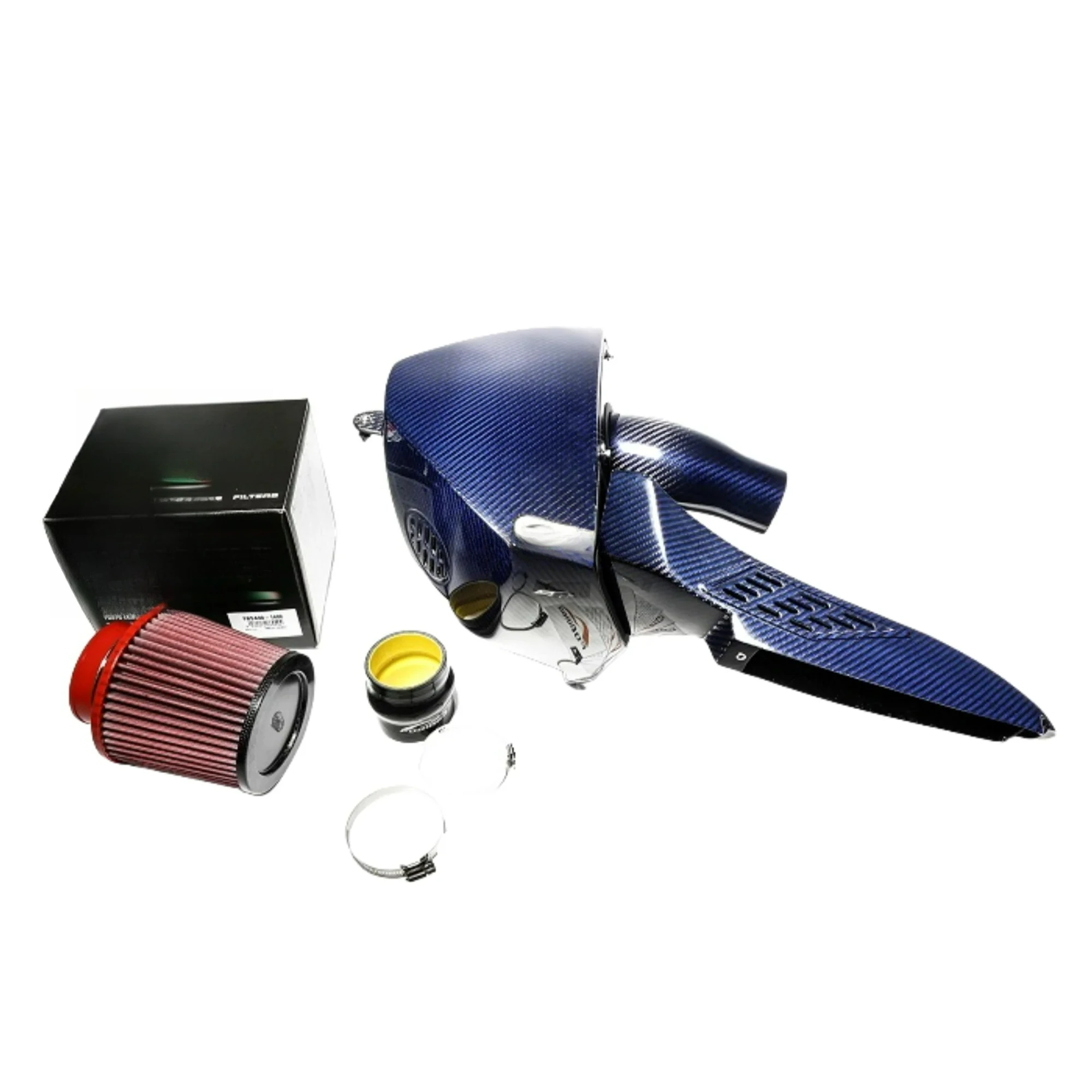 

S4 S5 B9 3.0T Совместимый гоночный выпуск Сине-черный впускной коллектор из настоящего сухого угля ( увеличенная мощность) ​