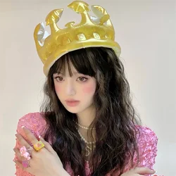 Gold Crown Foil Balloons Prince Princess Baby Shower Supplies Balloon Happy Birthday Party Decorations Kids Globos