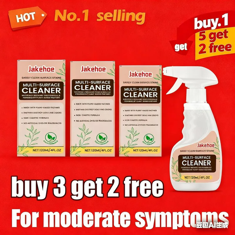 

5 PCS Multi Surface Kitchen Cleaner Stain Grease Remover Range Hood Sink Countertop Multi Effect Formula Deep Kitchen Clean