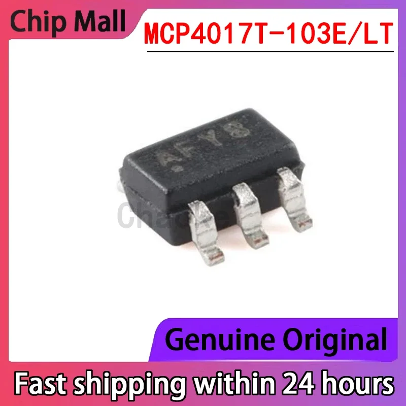 2PCS MCP4017T-103E/LT MCP4017T-502E/LT MCP4017T-104E/LT SC-70-6 New 7-bit Single Channel Digital Potentiometer Chip Stock