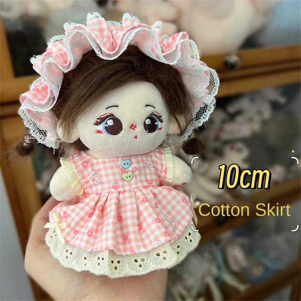 Fashion Rabbit Ears Doll Hat Bread Clothes Cat Ears Cotton Doll Clothes Endless Cream Series Doll Clothes Set 10cm Doll