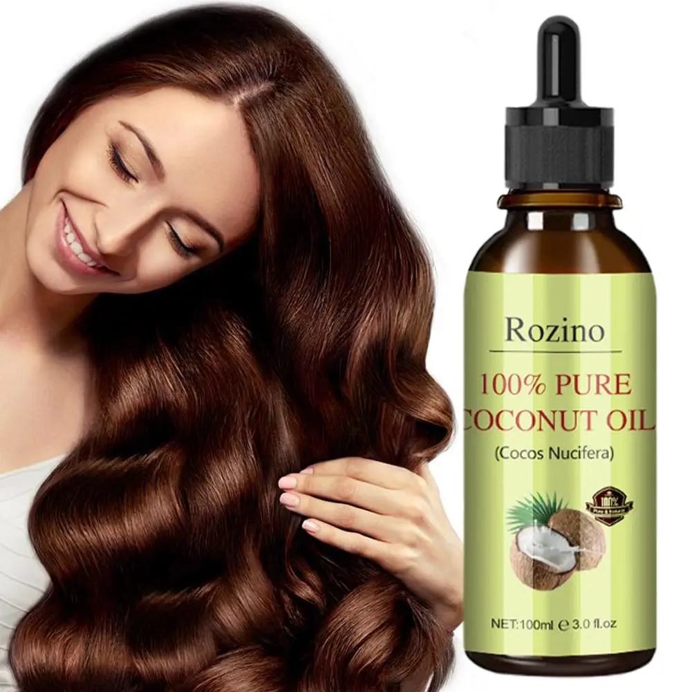 

100ml Coconut Oil Hair Care Essence Oil for Massage Skin Care Hair Treatment Moisturizing Nourishing Repair Dry Frizzy Hair