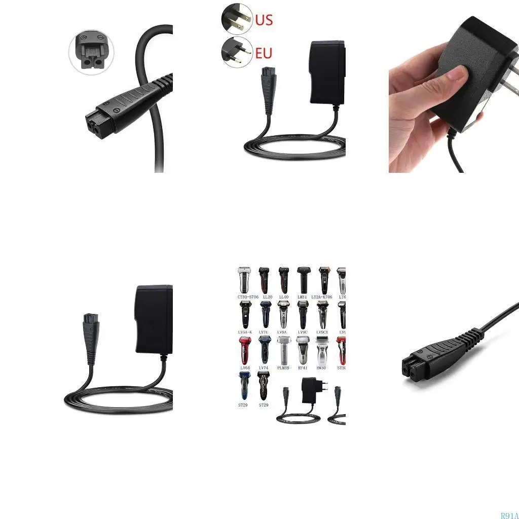 R91A 4.8V 25A AC Power Adapter for Panasonic EES-RF31 ES-RF41 ES-SF21 ES-LT2A Shaver for Razor