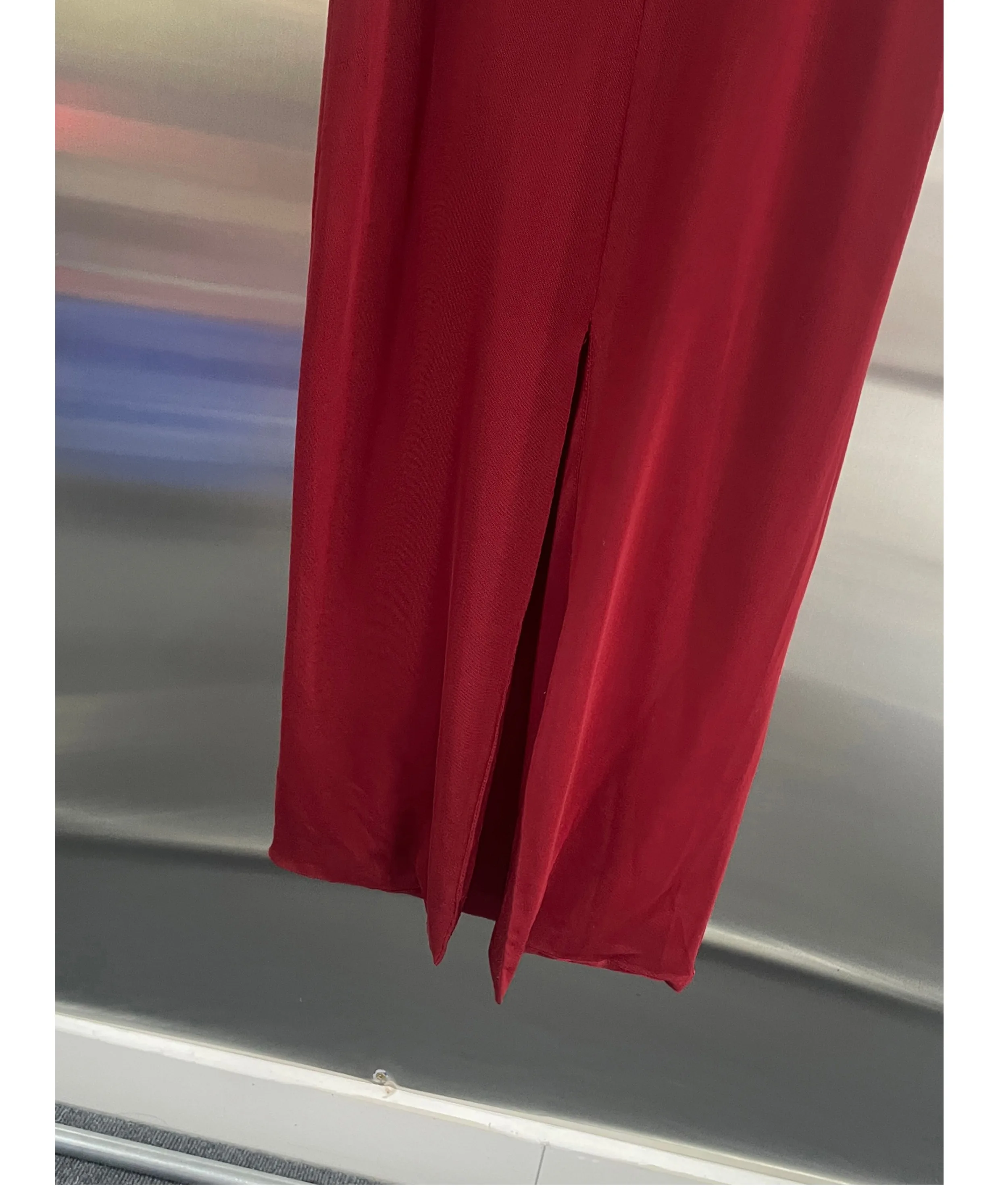 ชุดเดรสยาวสีแดงแบบรัดรูป แขนกุด สำหรับผู้หญิง สไตล์เซ็กซี่ เหมาะสำหรับงานแต่งงาน งานปาร์ตี้ งานราตรี งานพรอม งานเลี้ยงกลางคืน งานวันเกิด  แบบถัก