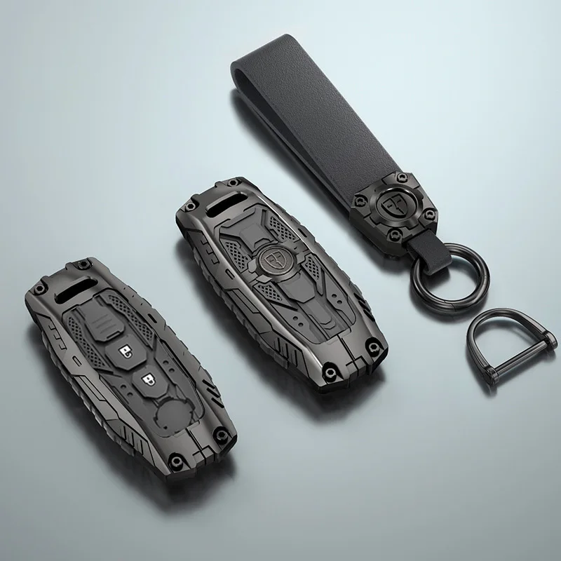 

Zinc Alloy Car Key Case Cover for Nissan Juke 2023 X-trail T33 Qasqhai J12 2022 Ariya Altima Teana 2/3/4/5 Buttons Key