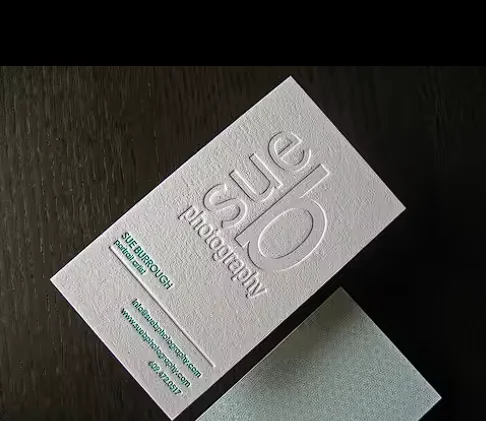 Customized printing art paper business card embossed business card luxury with logo paper business card printing