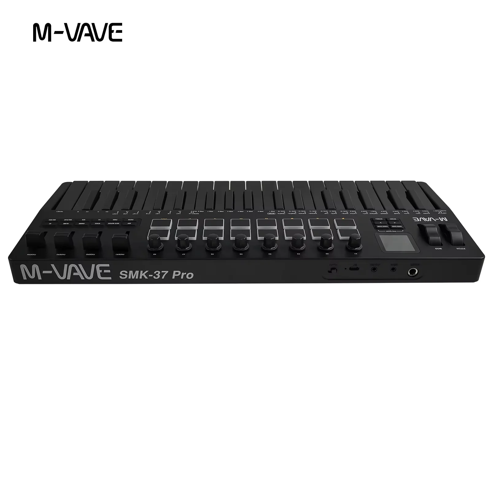 M-VAVE SMK-37 PRO 37-Key USB MIDI Controller with 16 RGB Pads & 8 Knobs Supports Software Operation for WINDOWS MAC IOS Android - view 6