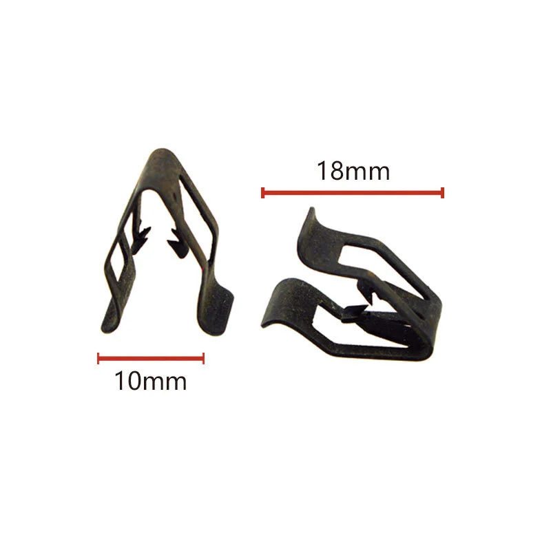 J83 Metal Interior Fastener Clips Universal Dashboard Center Console Iron Retainer Fit Volkswagen Instrument Panel Trim