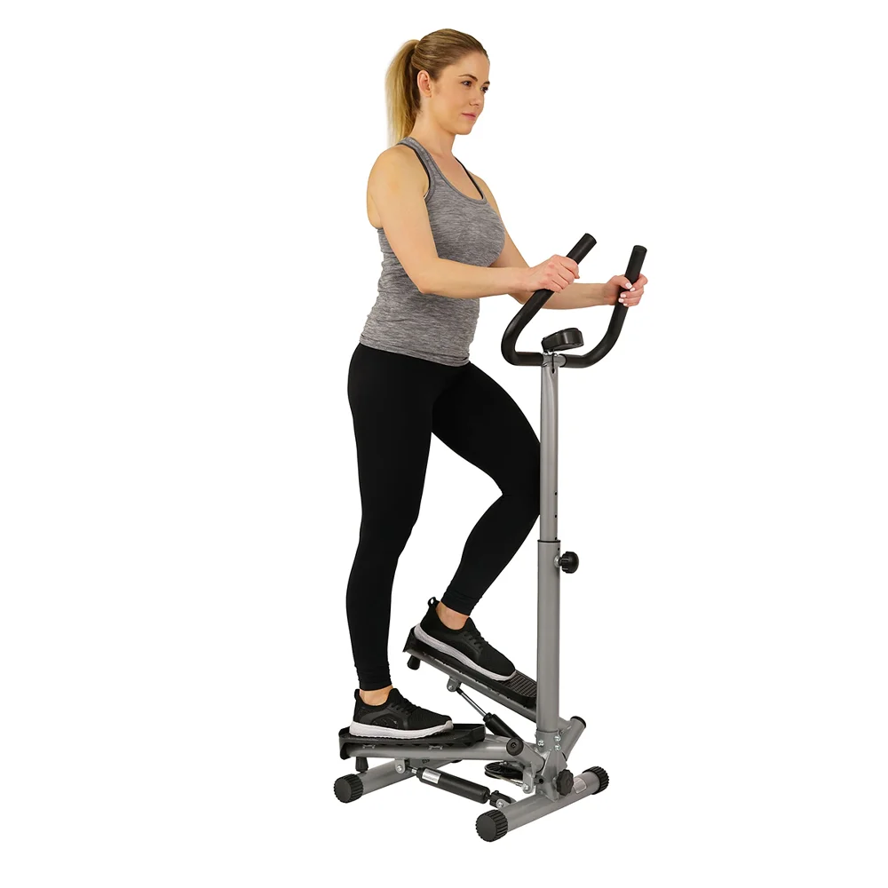 

2023 New Sunny Health & Fitness Mini Twister Stair Stepper Climber Step Machine with Handlebar for Total Body Toning SF-S020027