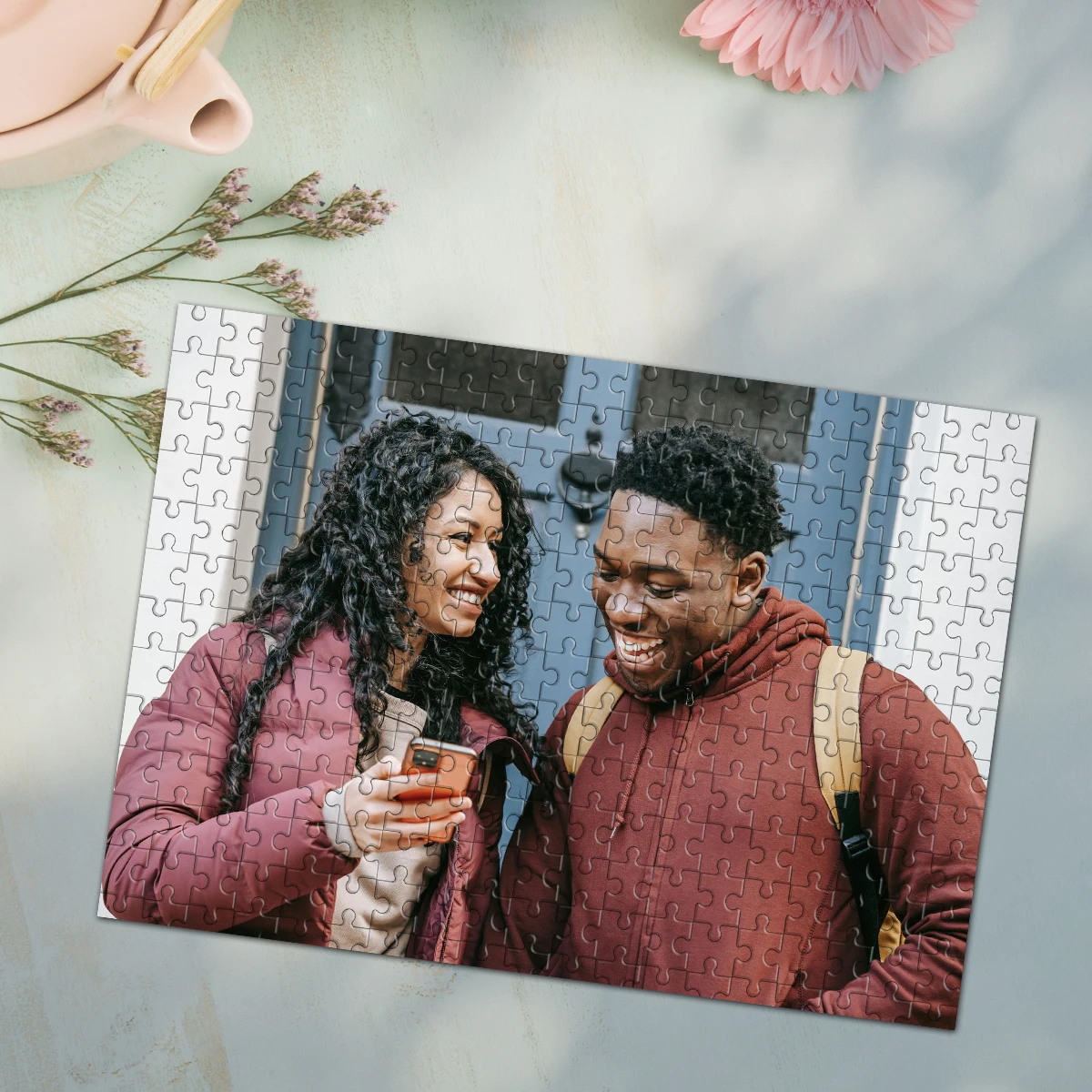 35/300/500/1000pcs Personalized Custom Photo Puzzle couple photos Friends A Memorable Keepsake Or A Special Celebration