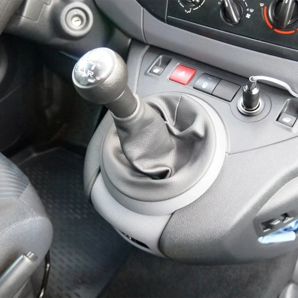 5 Speed Gear Shift Knob Gaiter For Citroen Berlingo III 2018- Opel Combo Toyota ProAce City PU Leather Car Interior Accessories 6