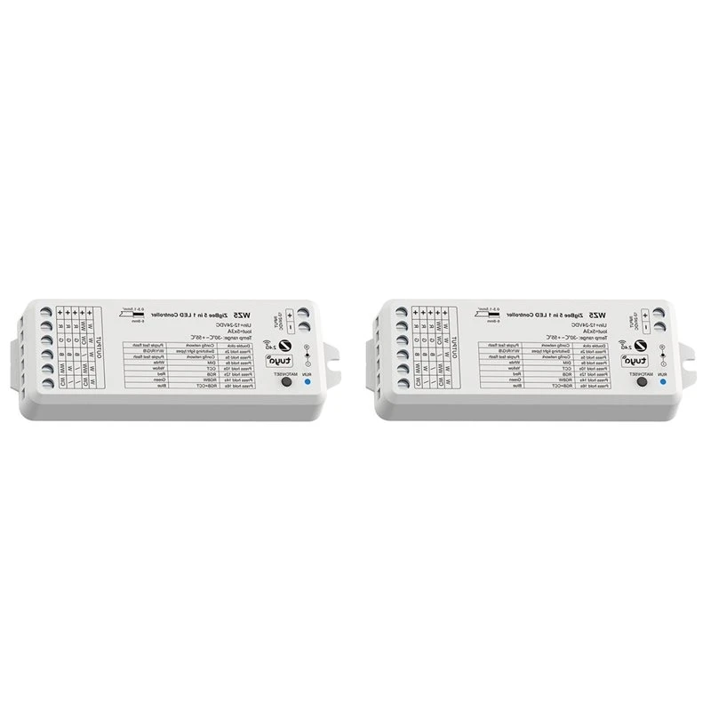 ABUG-2X Tuya Zigbee LED Controller 5In1 RGB CCT RGBW RGBCCT DC 12V 24V 15A LED Strip Light Smart Life Voice Alexa Home WZ5