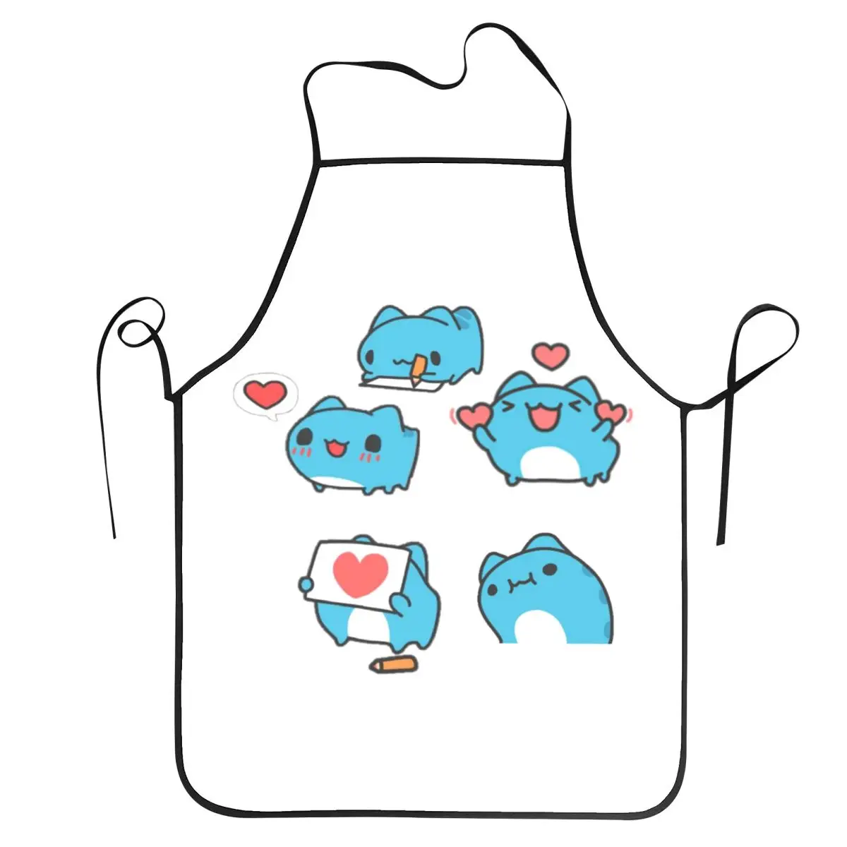Comic Cat Bugcat Capoo Aprons Chef Cooking Tablier Sleeveless Bib Kitchen Cleaning Pinafore for Women Men Painting