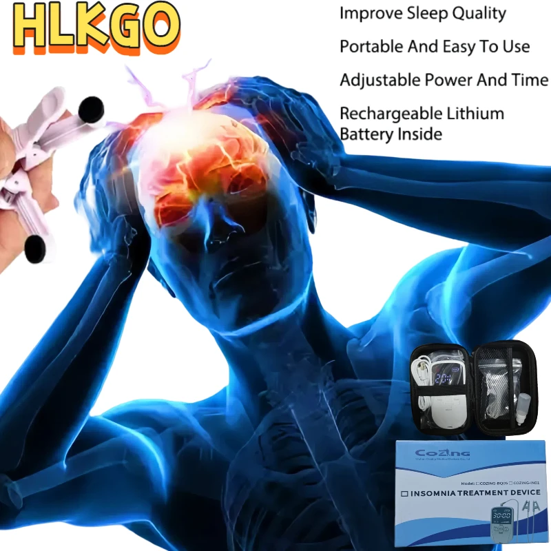 Professional Vagus Nerve Stimulator Auricular Neurostimulation CES Therapy Clip Ear for Anxiety Stress Depression