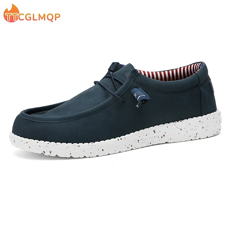 Plus Size 40-48 Men's Casual Shoes Flat Outdoor Mens Sneakers Lightweight Boat Shoes Driving Loafers Breathable Men Canvas Shoes