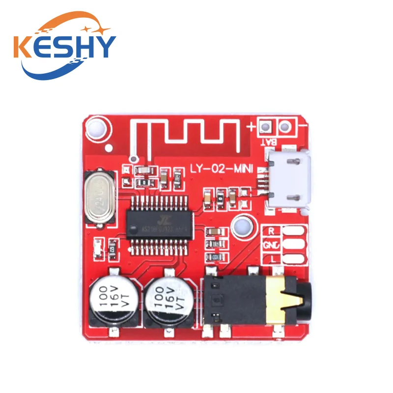 DIY Bluetooth Audio Receiver Board Bluetooth 5.0 MP3 Lossless Car Audio Decoder Board Wireless Stereo Music Module 3.7-5V XY-BT