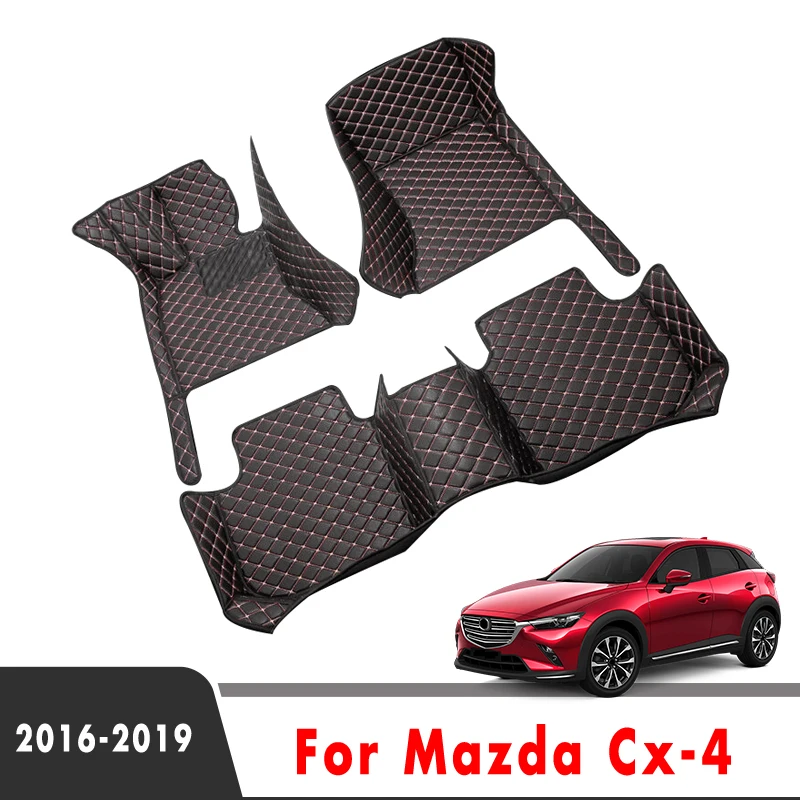 

For Mazda Cx-4 CX4 CX 4 2019 2018 2017 2016 Car Floor Mats Interior Accessories Protect Carpets Auto Anti Dirty Waterproof Rugs