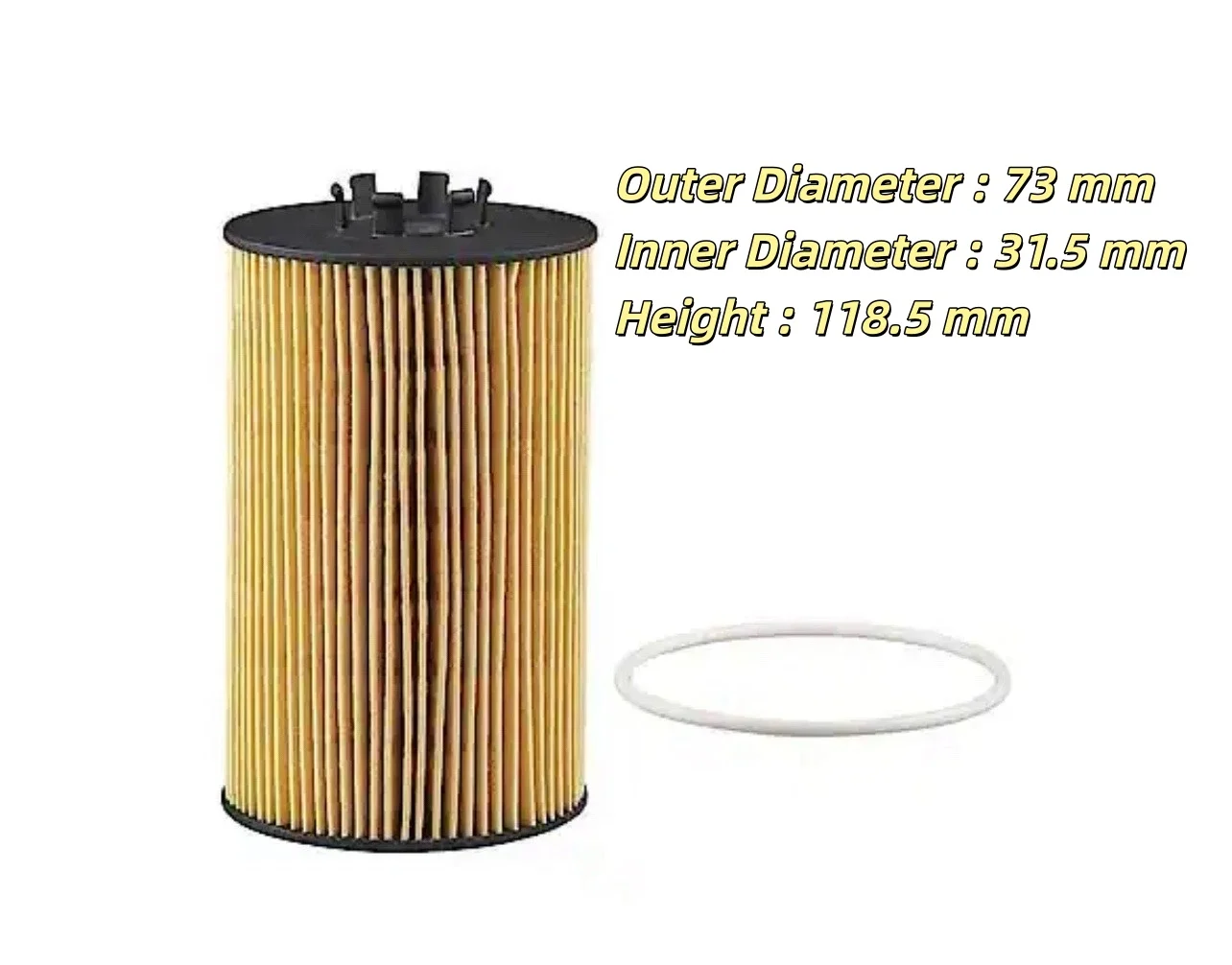 W204 C63 OM156 Petrol Engine Oil Filter A0001803009
